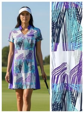 SwingDish Swing Dish Golf Tennis Dress Small Purple Slvlss Athletic Pickleball